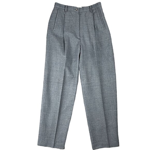 Amanda Smith Petites Pants Womens 8/8p Wool Work Office Capsule Everyday Minimal - Picture 1 of 11